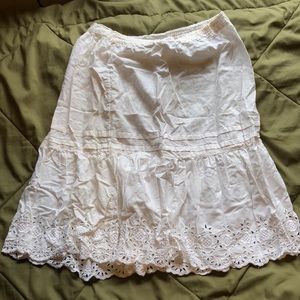 WHITE FAIRYCORE SKIRT